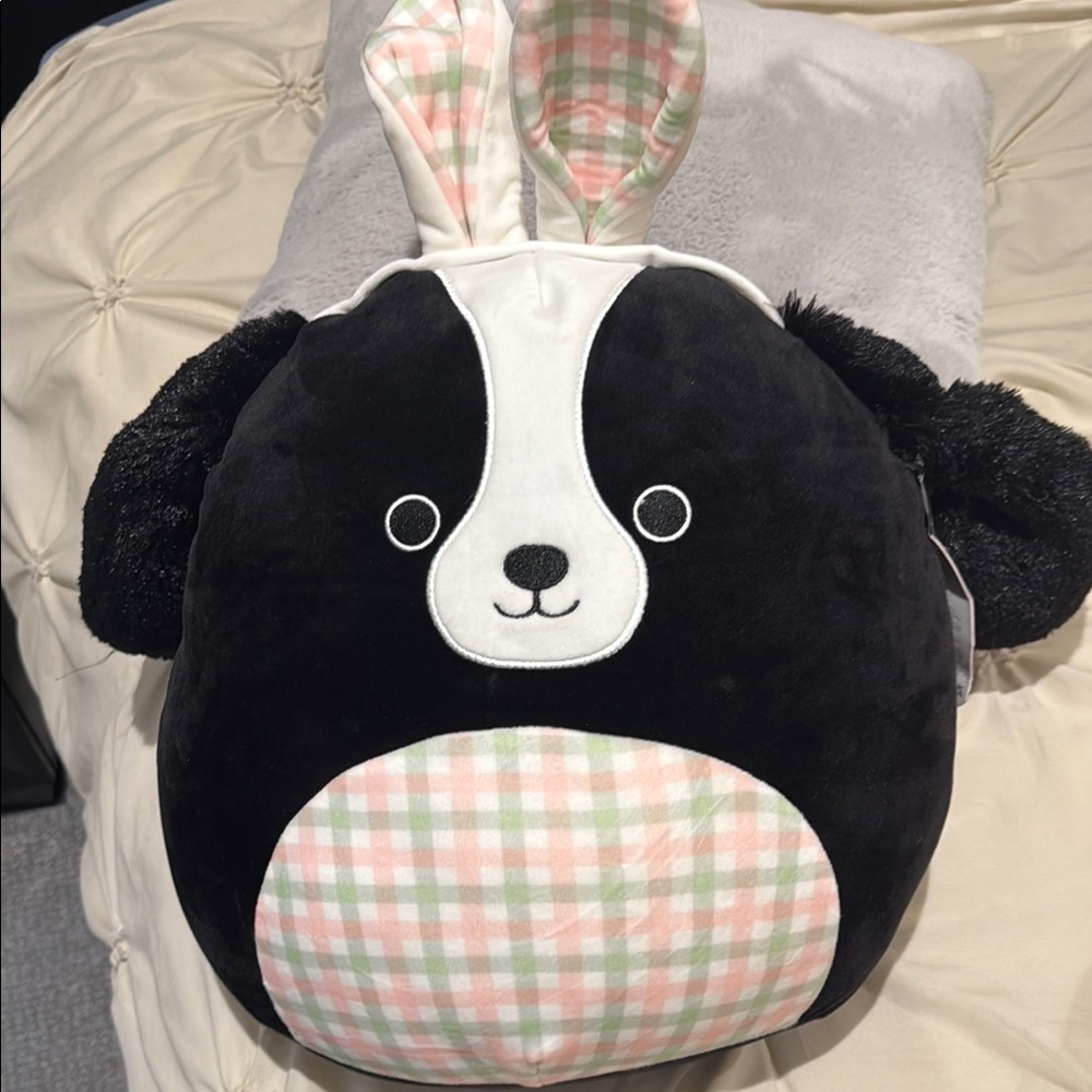Squishmallows Black and White Stuffed Animal